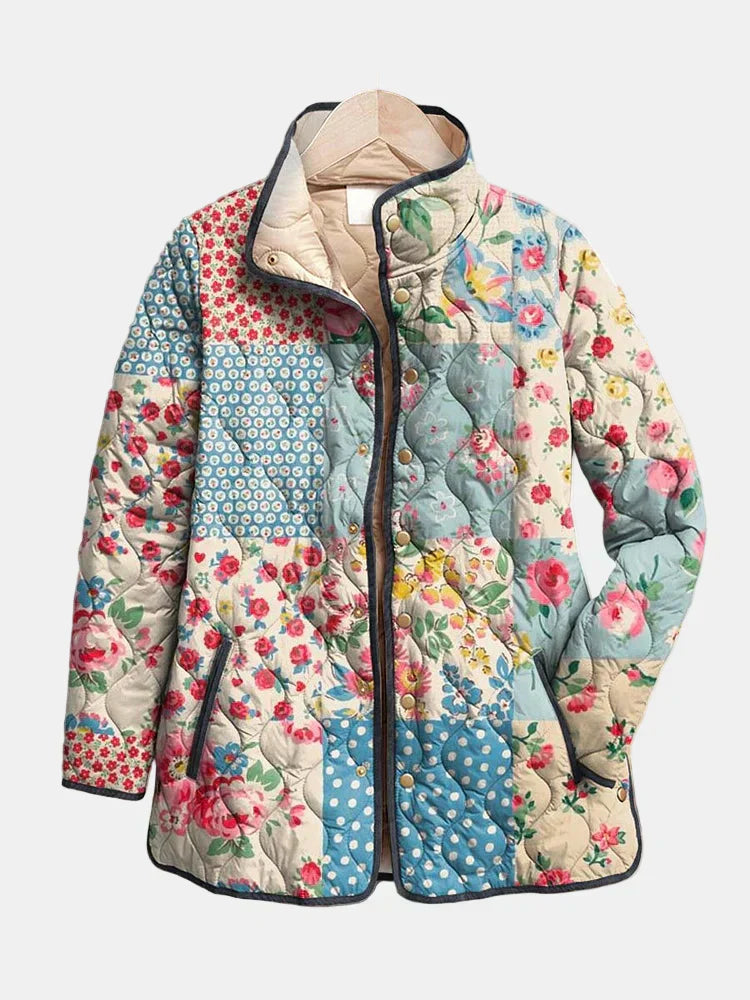 Niva | Charming Floral Quilted Jacket