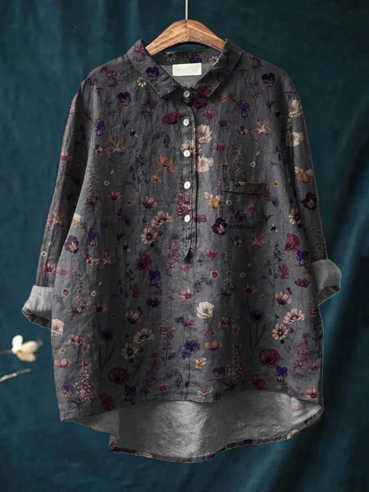 Faye | Women's Floral Art Print Casual Shirt