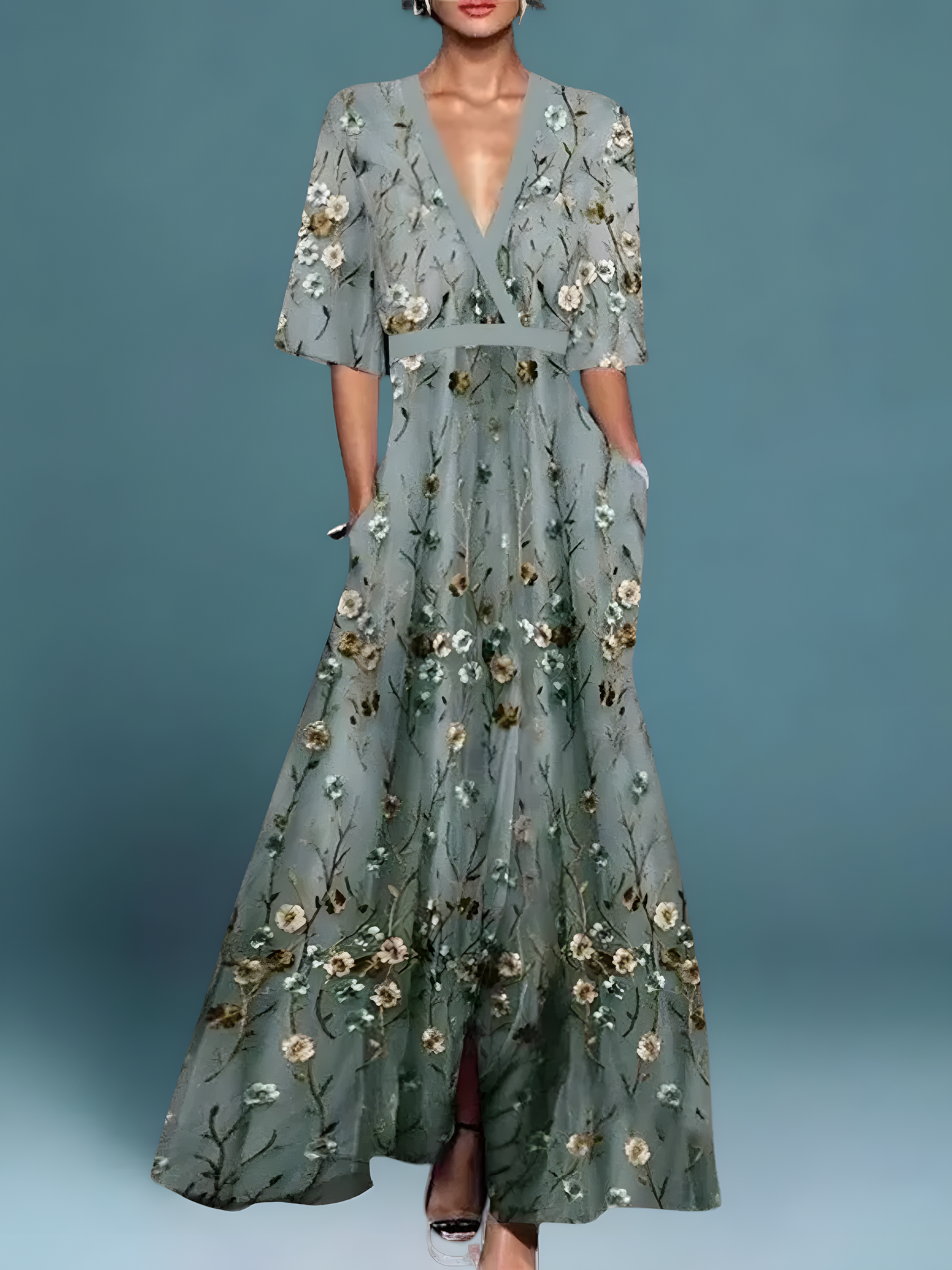 Lina Floral Midi Dress