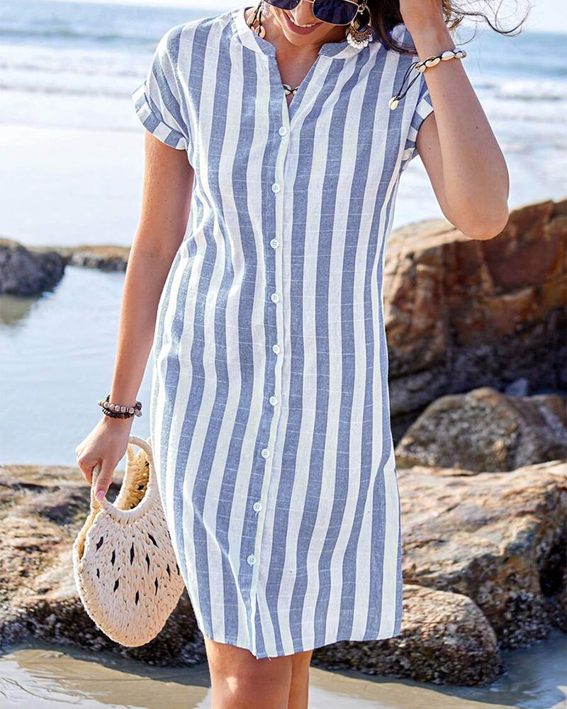 Mira V-Neck Midi Dress