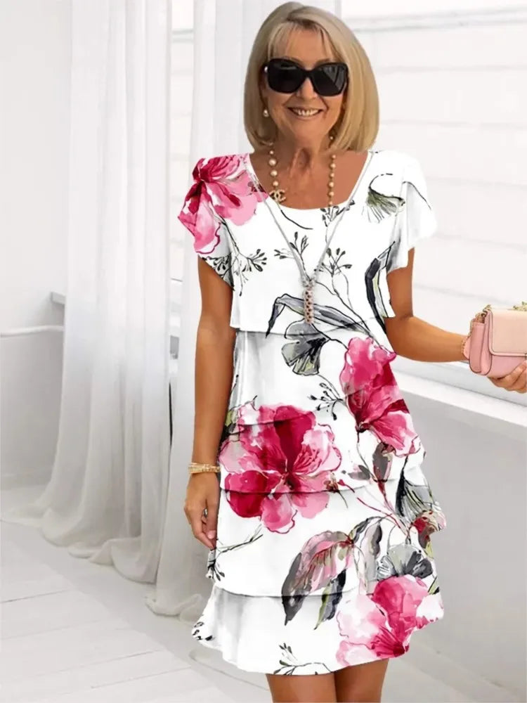 Clarissa | Elegant Comfort Ruffle Dress