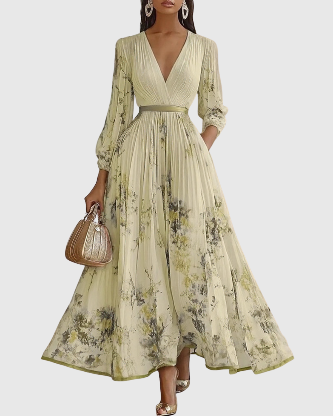Bryleigh | Elegant Pleated Maxi Dress
