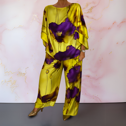 Maelora | Satin Two-Piece Women's Set