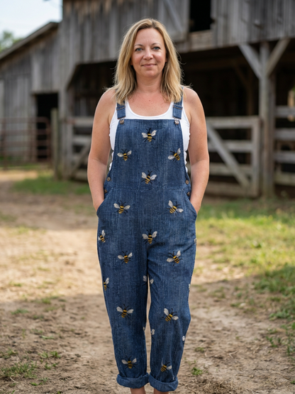 Rhea | Bee Strap Jumpsuit