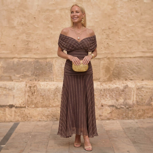 Sienna | Geometric Flow Dress