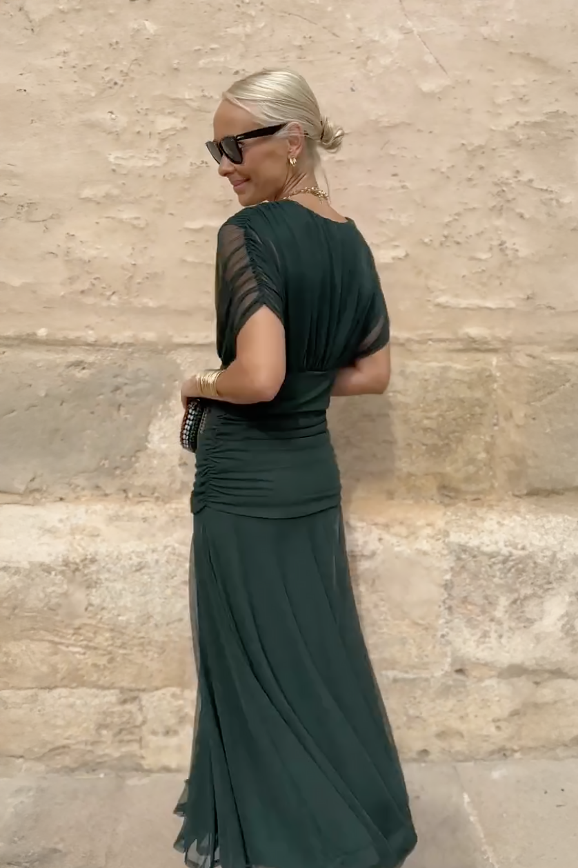 Emma | Elegant Maxi Party Dress with V-Neck