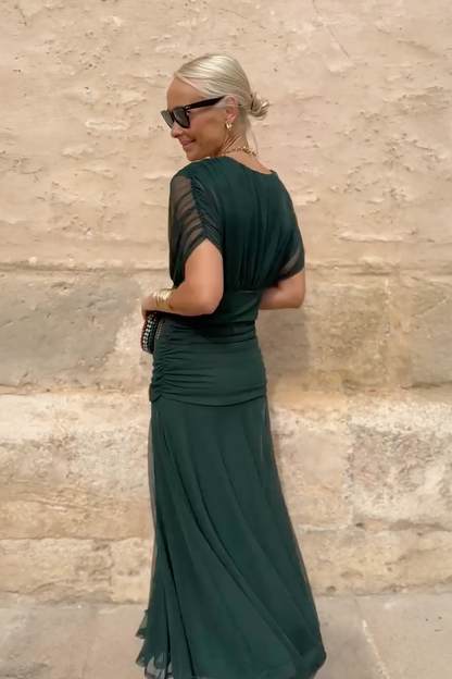 Emma | Elegant Maxi Party Dress with V-Neck