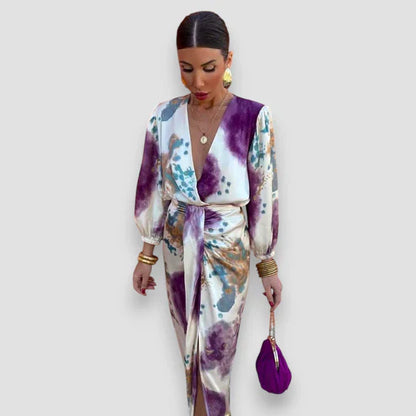 Zoe™ | Elegant V-Neck Dress
