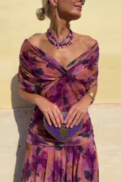 Emma | Elegant Maxi Party Dress with V-Neck