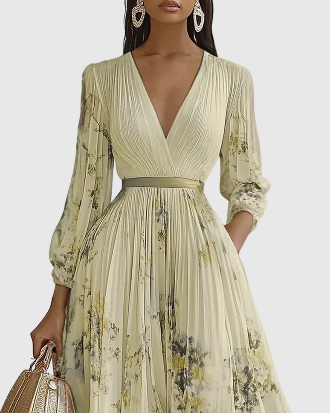 Bryleigh | Elegant Pleated Maxi Dress