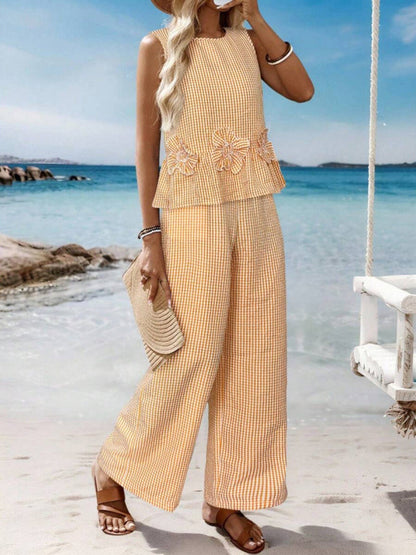 Megan | Elegant Gingham Set