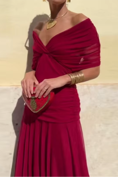Emma | Elegant Maxi Party Dress with V-Neck