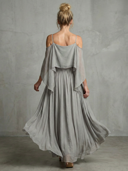 Marisa™ | Layered Cold Shoulder Wide Leg Set