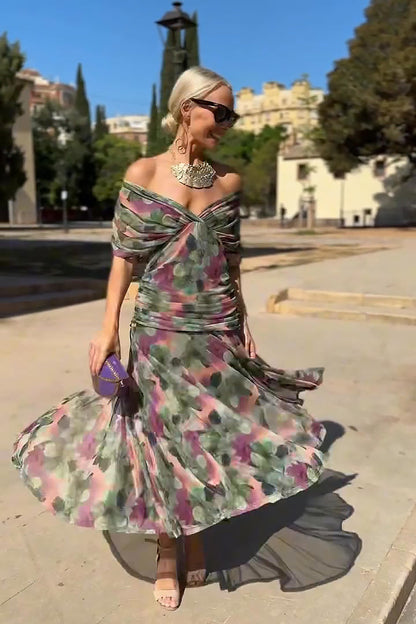 Emma | Elegant Maxi Party Dress with V-Neck