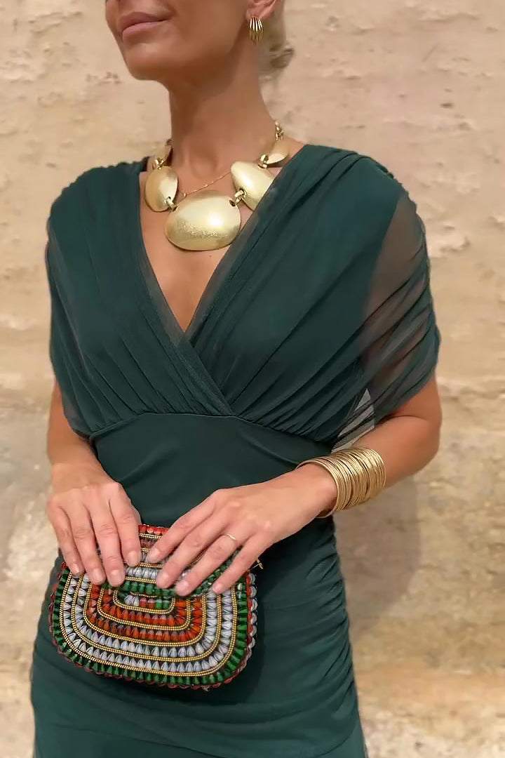 Emma | Elegant Maxi Party Dress with V-Neck