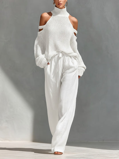 Sarah™ | Knit and Linen Fashion Set
