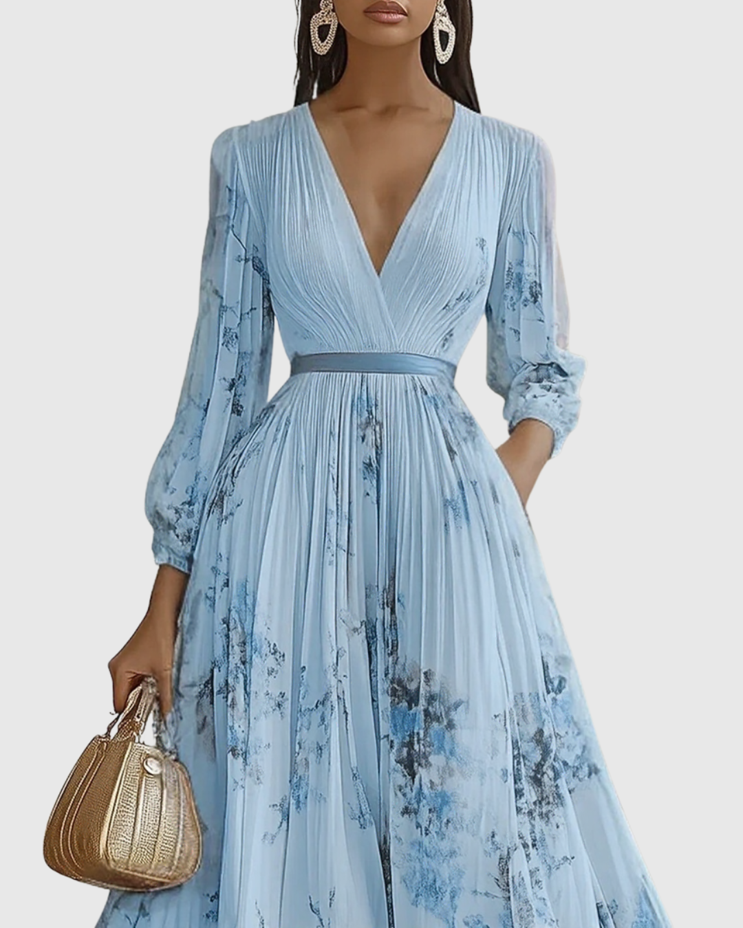 Bryleigh | Elegant Pleated Maxi Dress