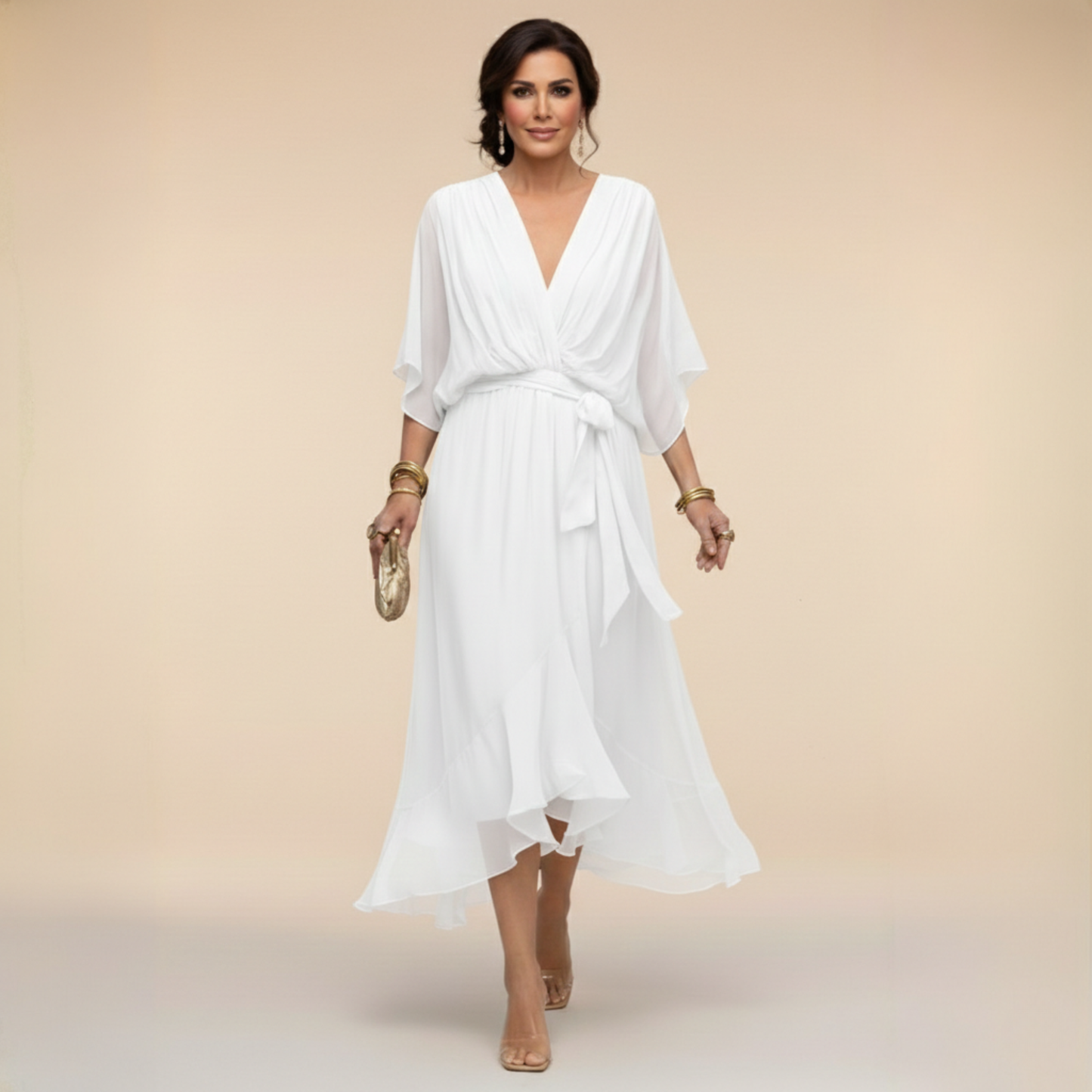 Caroline | Effortlessly Flattering Dress-Black