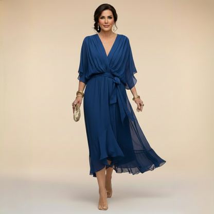 Caroline | Effortlessly Flattering Dress-Green