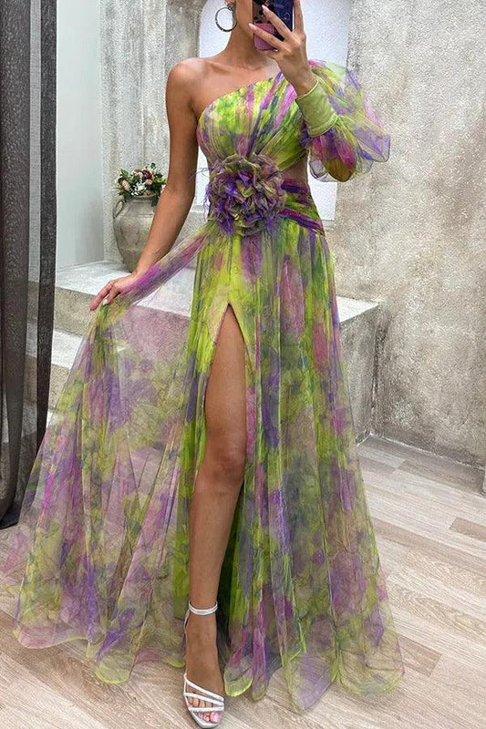 Grace | Summer Escape Beauty Floral Pleated Maxi Dress