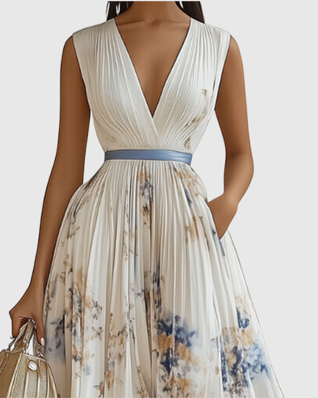 Bryleigh | Elegant Pleated Maxi Dress