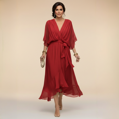 Caroline | Effortlessly Flattering Dress-Navy Blue