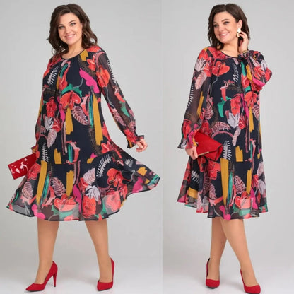 Floravine™ | Modern Floral Dress