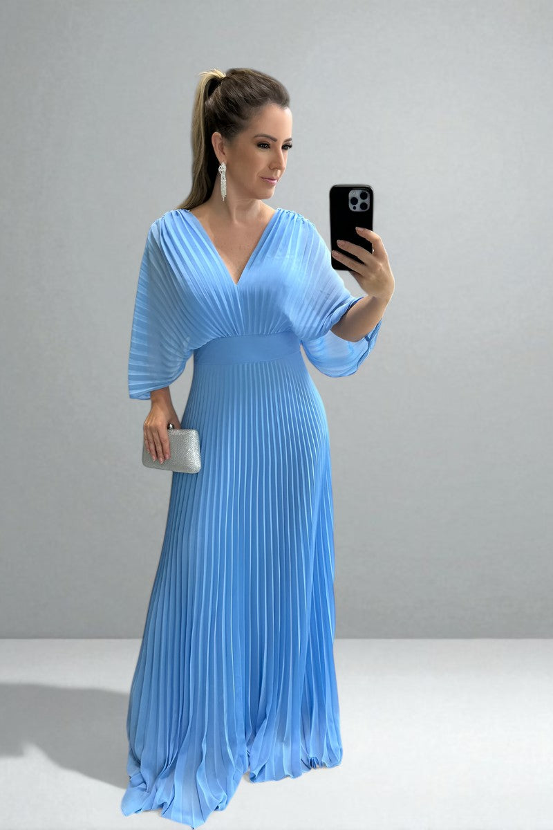 Isa™ | Elegant Pleated Maxi Dress