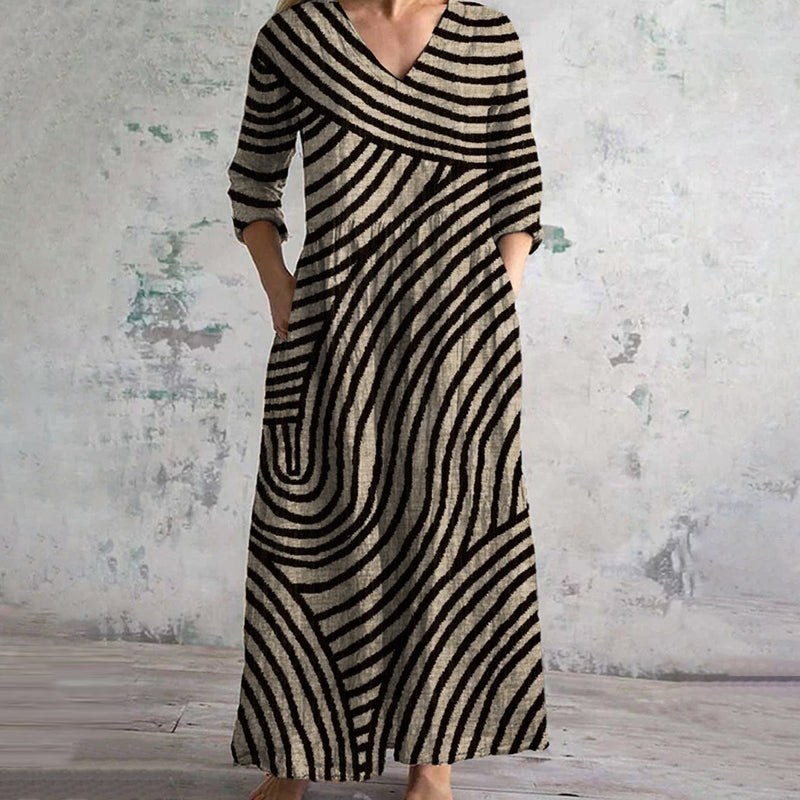 Bonnie™ | Vintage Striped dress
