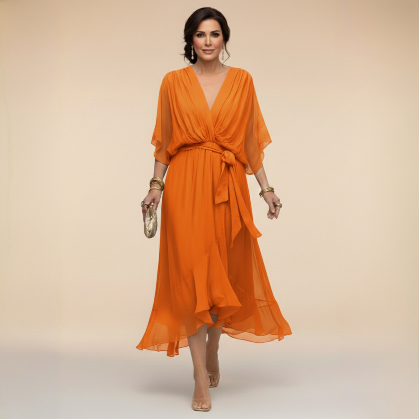 Caroline | Effortlessly Flattering Dress-Dark Purple