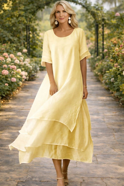 Aria Fluid Tiered Maxi Dress