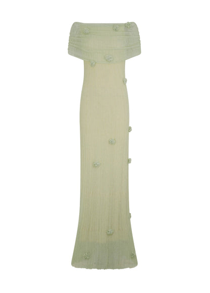 Elowyn Sage Knit Maxi Dress