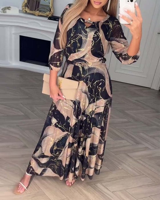 Celine A-Line Maxi Dress