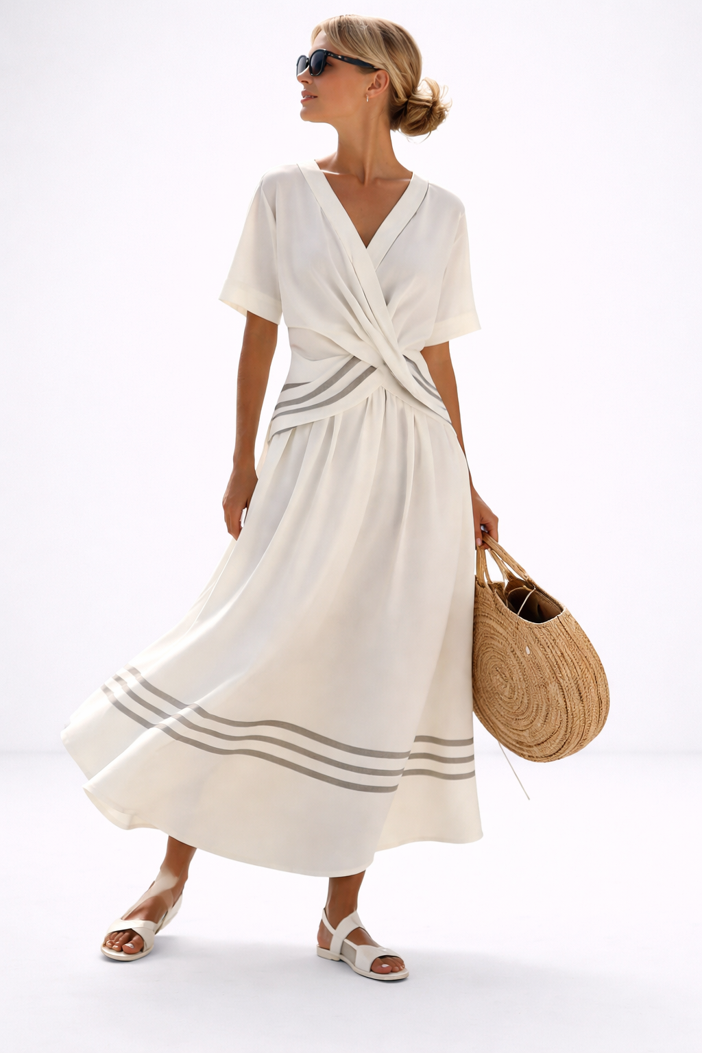 Sterre™ | Elegant Striped Maxi Dress