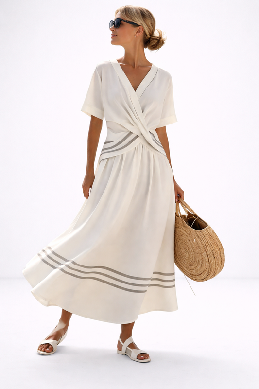 Sterre™ | Elegant Striped Maxi Dress