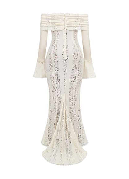 Arielle Lace Maxi Dress – White