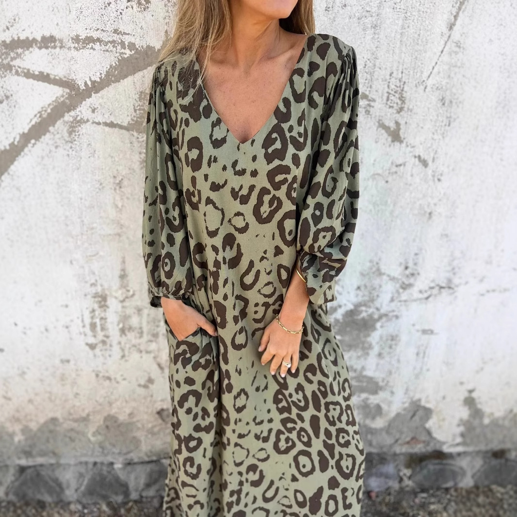 Dahlia Leopard Print Dress