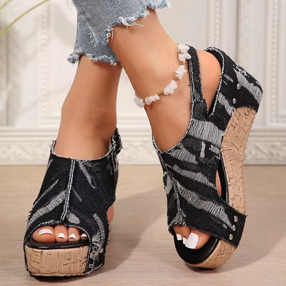 Deni | Wedge Sandals