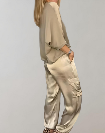 Finley - Silky Soft Cargo Lounge Set