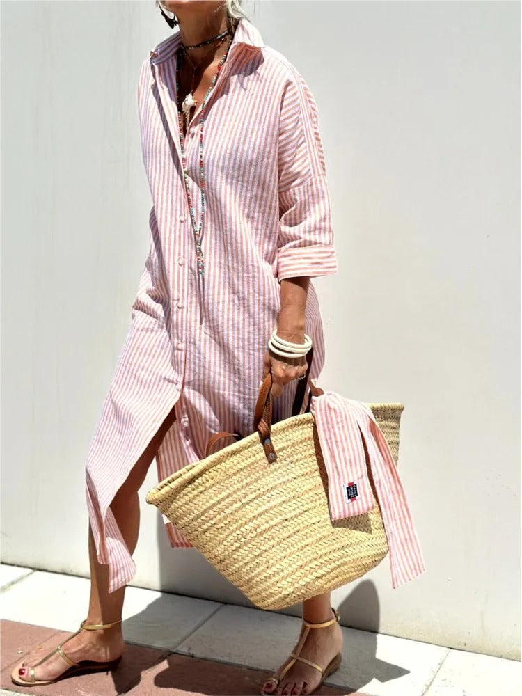 Giselle Casual Striped Dress