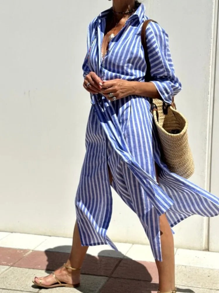 Giselle Casual Striped Dress