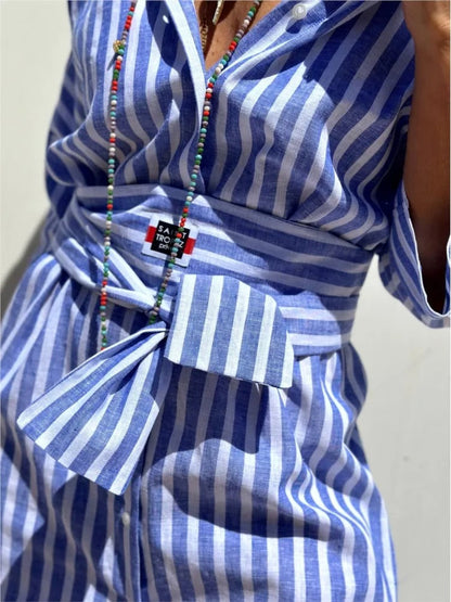 Giselle Casual Striped Dress