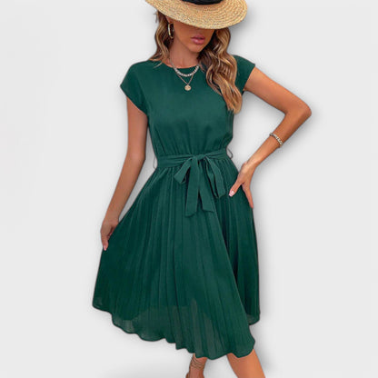 Shira™ | Summer Midi Pleated Dress