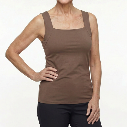 Elegant Comfort Bra Tank Top with Built-In Support | Aurora