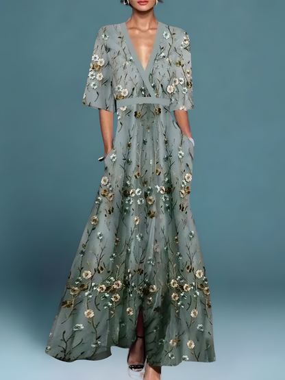 Lina Floral Midi Dress