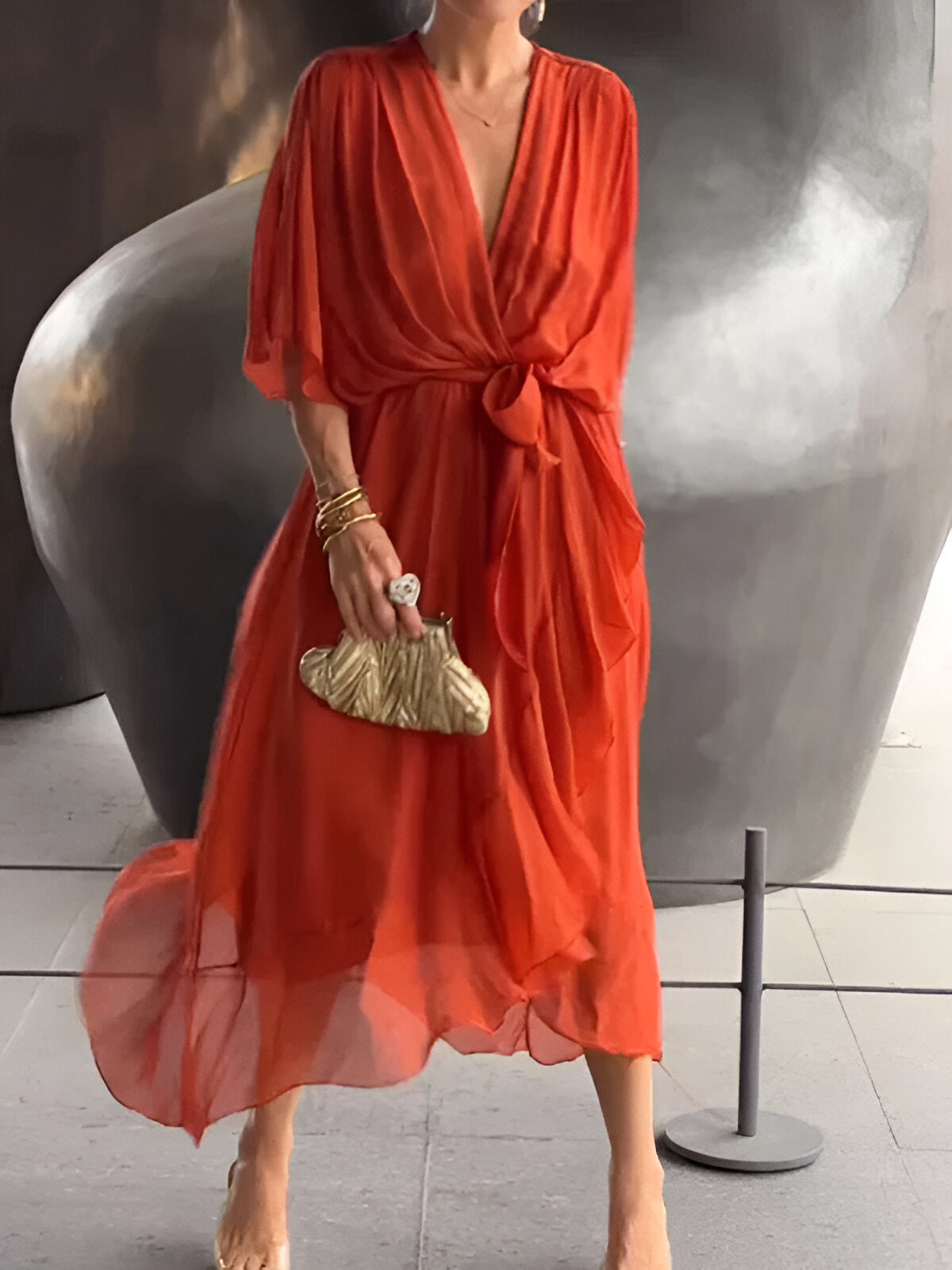Mira Chiffon Dress