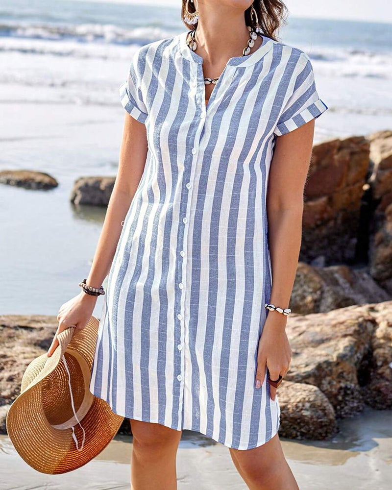 Mira V-Neck Midi Dress