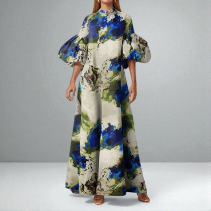 Fenning™ | Elegant Watercolor Maxi Dress