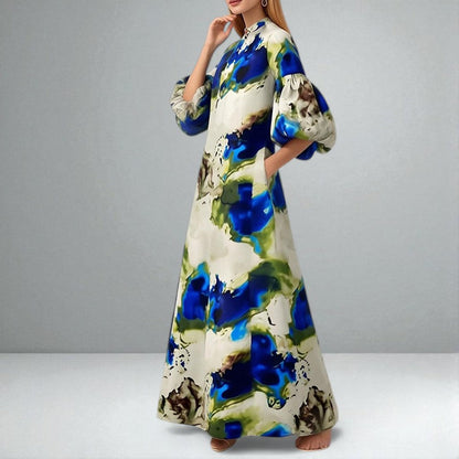 Fenning™ | Elegant Watercolor Maxi Dress
