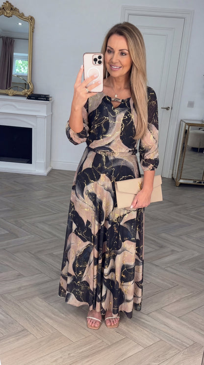 Celine A-Line Maxi Dress